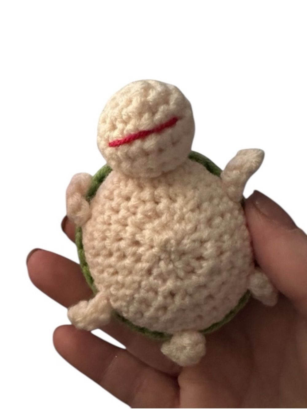Emotional Support Turtle Crochet Plush Desk Buddy Gift w Card NEW - Picture 9 of 14